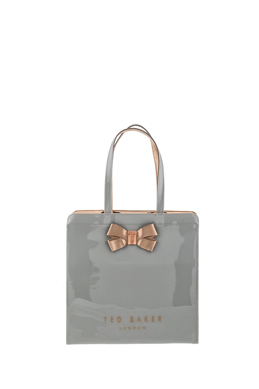 TED BAKER-Γυναικεία τσάντα KRISCON LARGE ICON TED BAKER γκρι 